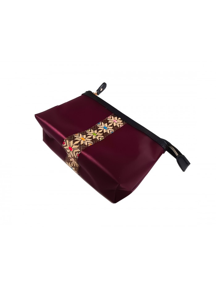 Kenes Pouch Songket Palembang in Burgundy 3