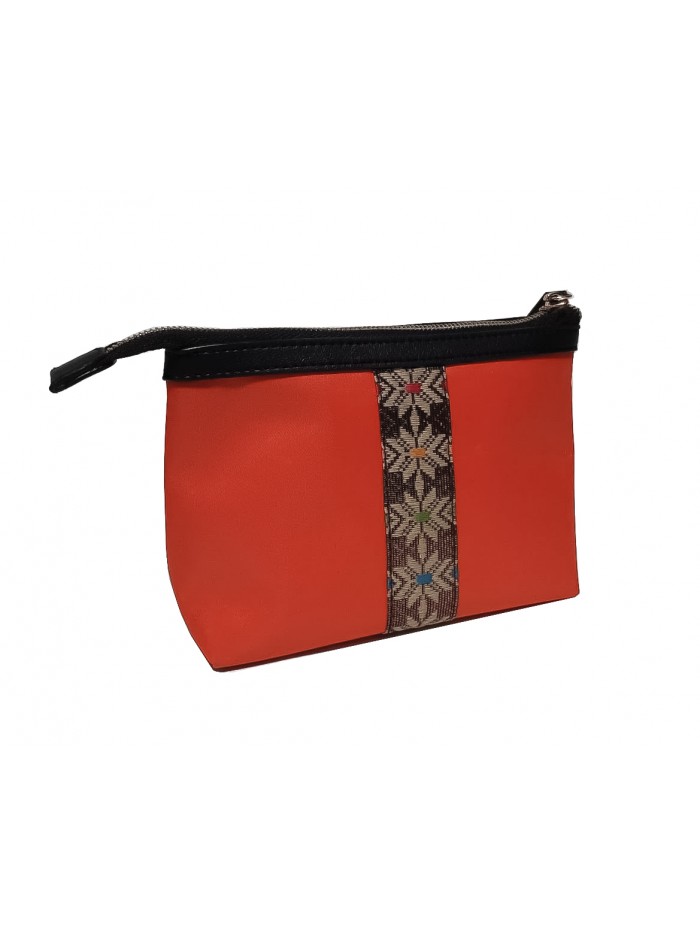 Kenes Pouch Songket Palembang in Orange 1