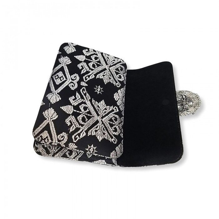 Madiva Clutch Songket Bali Silver in Black 6