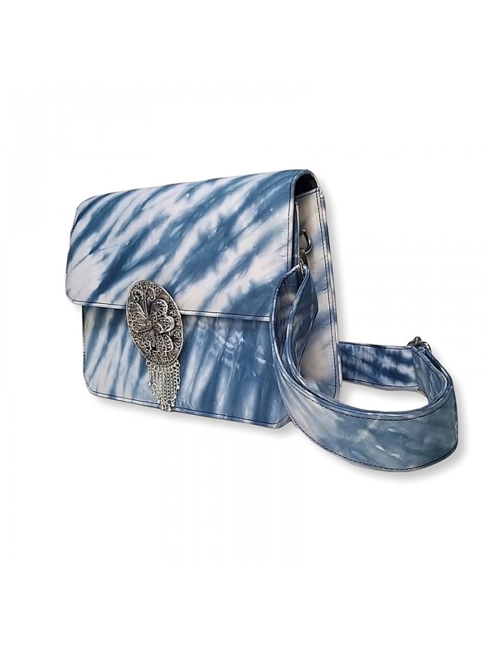 Madiva Clutch in Blue Shibori