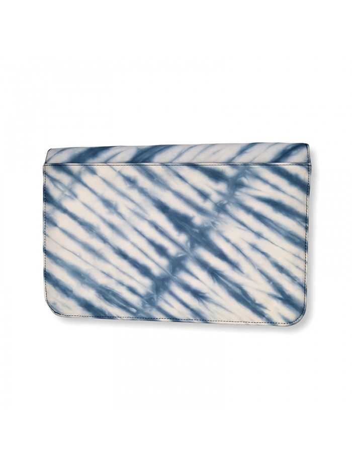 Madiva Clutch in Blue Shibori 5