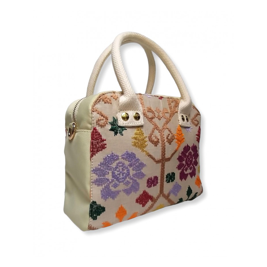 Maida Mini Bag Bali Songket in Beige variant 1 2