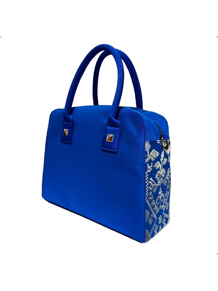 Maida Bag Bali Songket in Blue 2