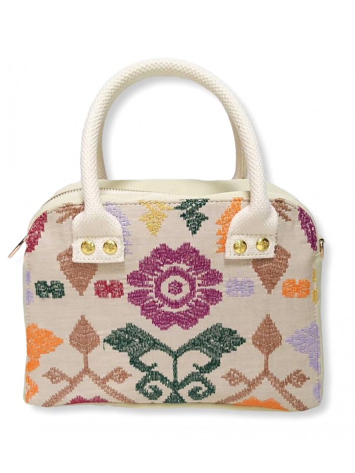 Maida Mini Bag Bali Songket in Beige variant 6 3