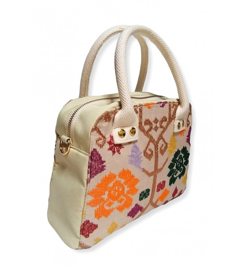 Maida Mini Bag Bali Songket in Beige variant 3 2