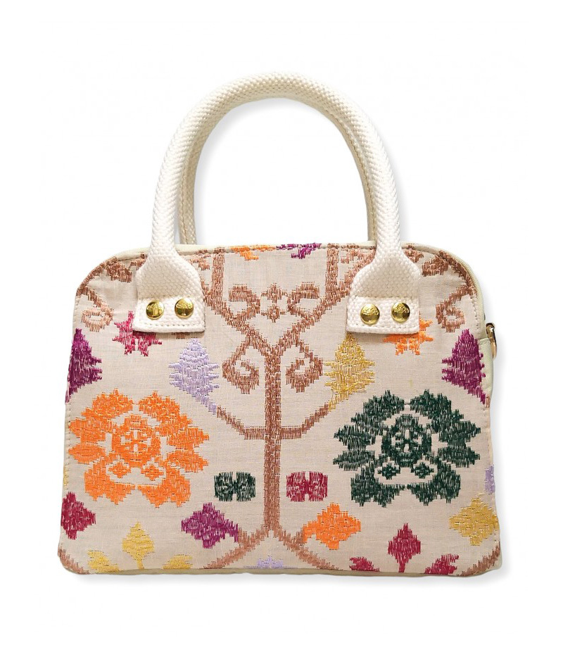 Maida Mini Bag Bali Songket in Beige variant 3 3