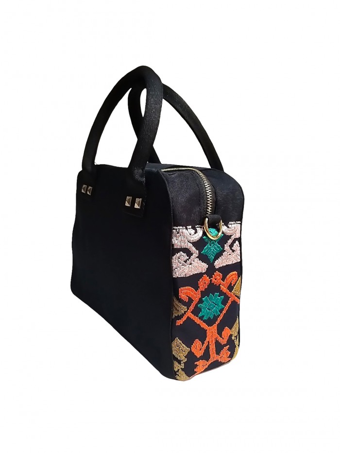 Maida Mini Bag Bali Songket in Black 1