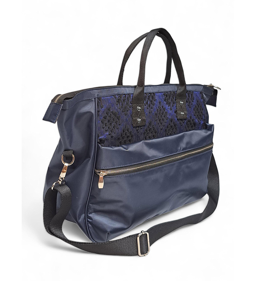 Nala Bag Tenun Ikat in Navy Blue 2