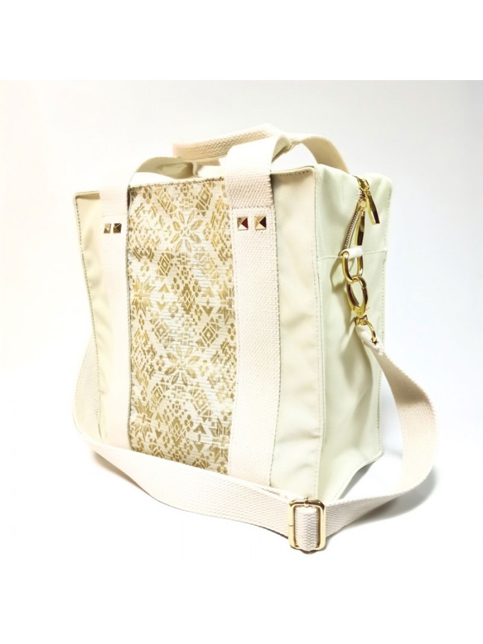 Naomi Bag Palembang Songket in Beige 3