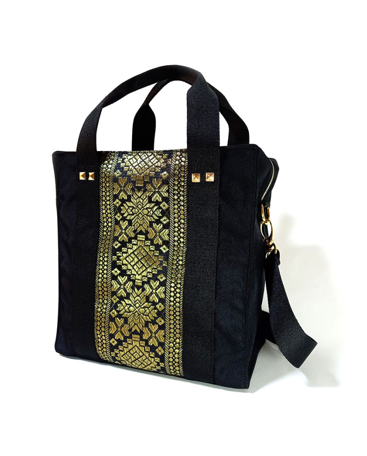 Naomi Bag Palembang Songket in Black