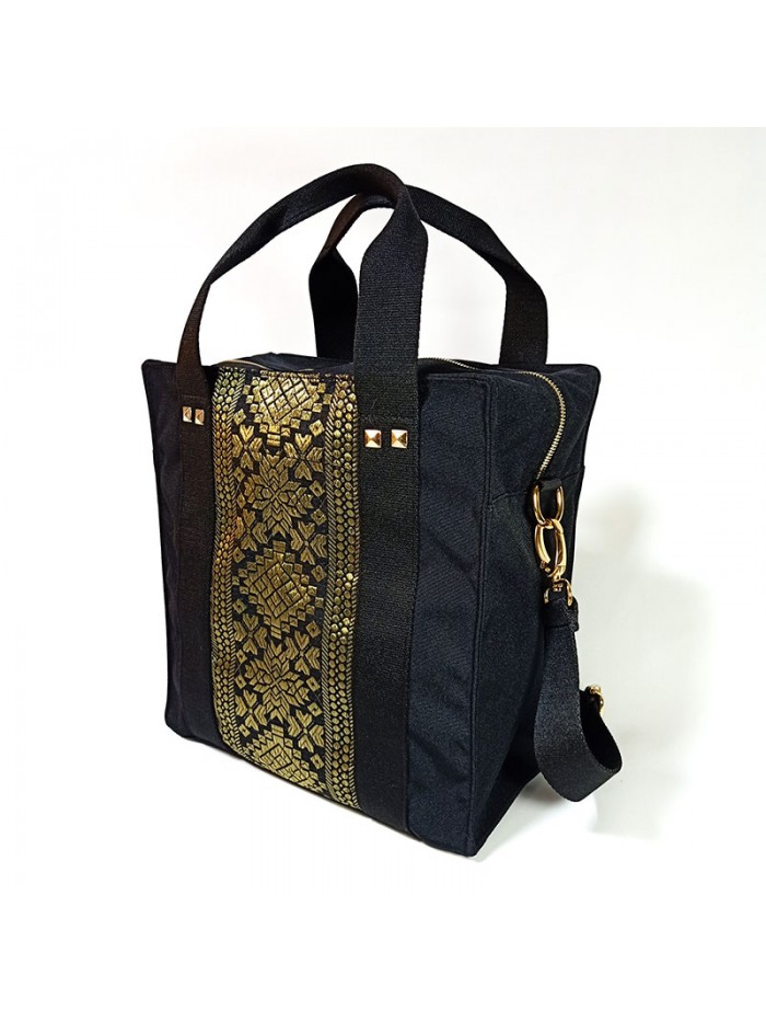 Naomi Bag Palembang Songket in Black 3