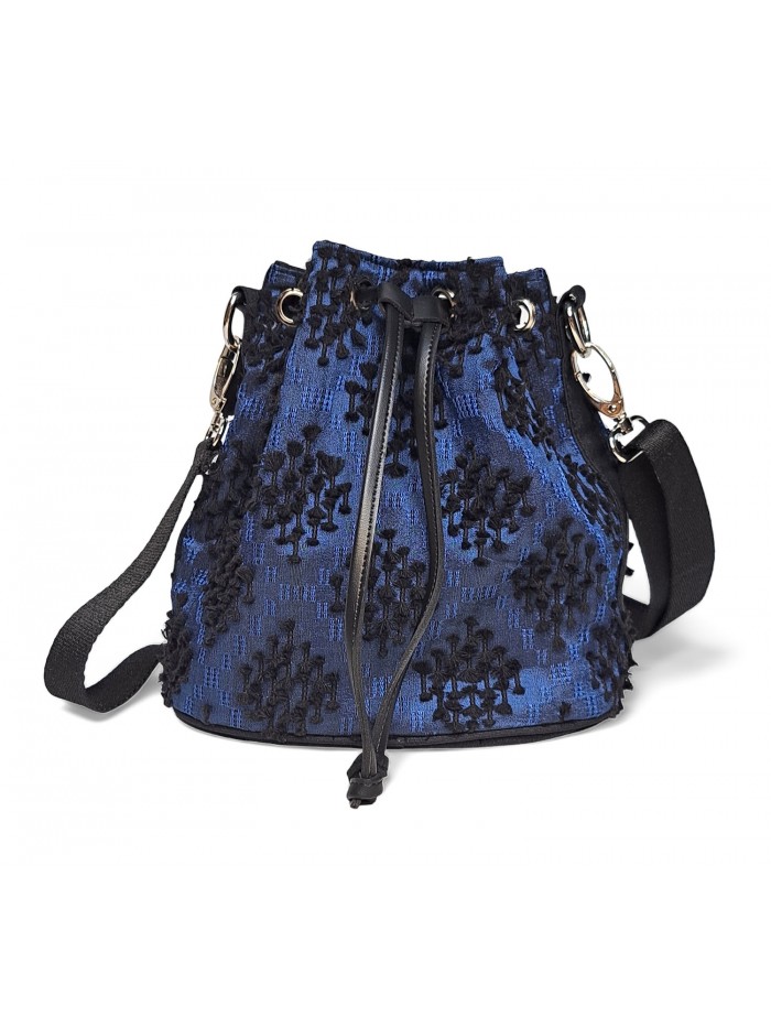 Nina Petite Bag Tenun Ikat Bulu in Navy Blue 2