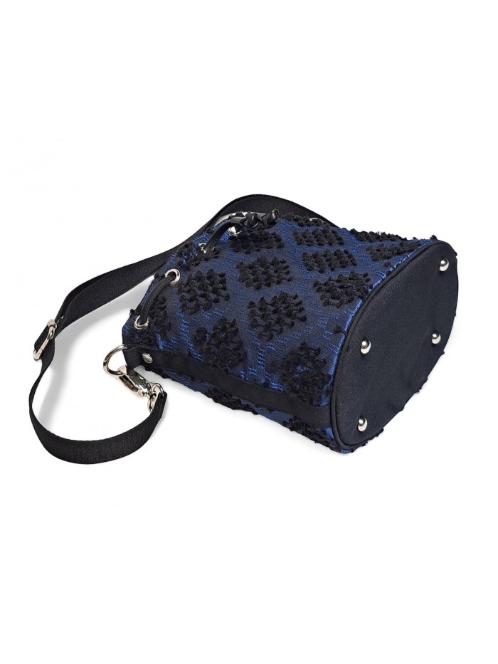 Nina Petite Bag Tenun Ikat Bulu in Navy Blue 4