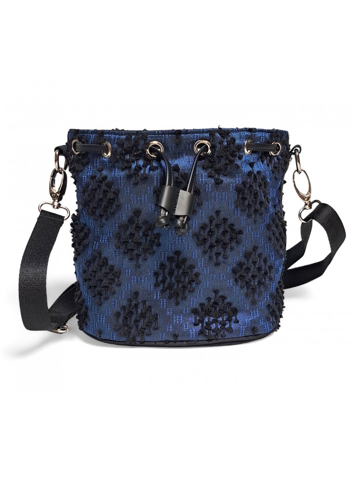 Nina Petite Bag Tenun Ikat Bulu in Navy Blue 5