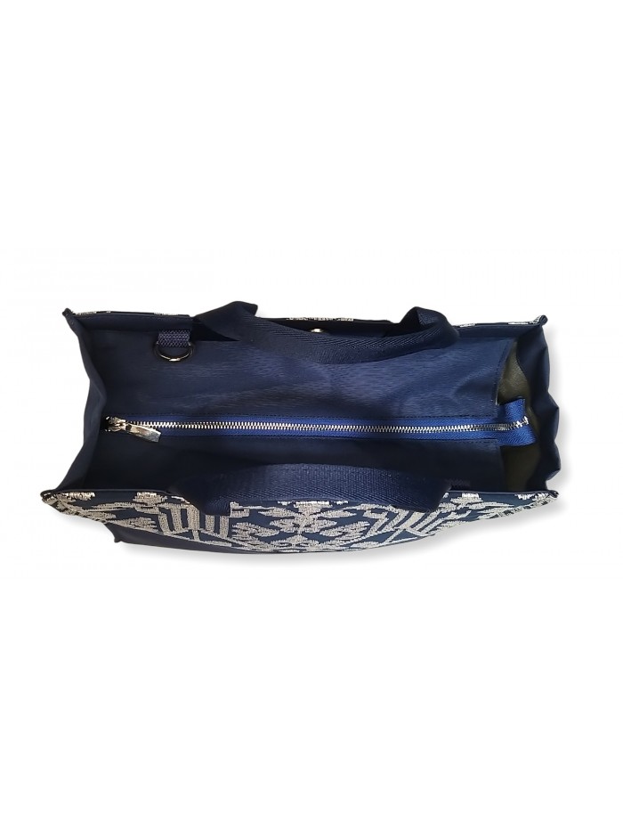 Salma Bag Bali Songket in Navy with Zipper variant 3 6