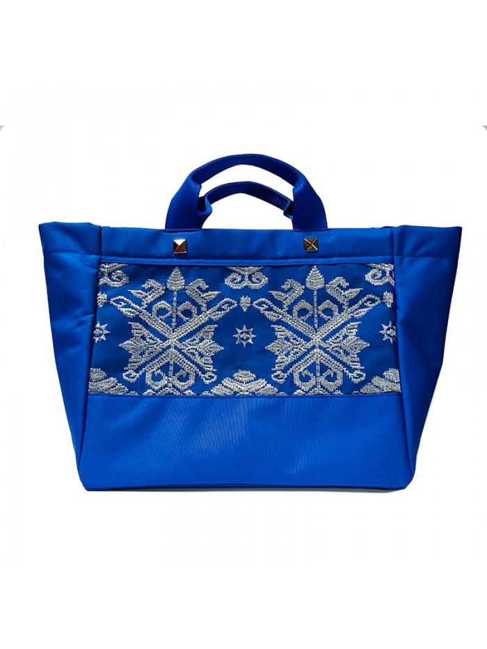 Salma Bag Bali Songket in Blue 2