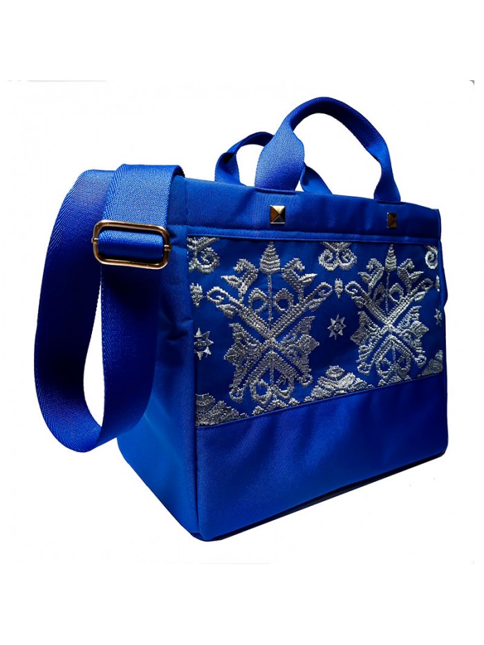 Salma Bag Bali Songket in Blue 3