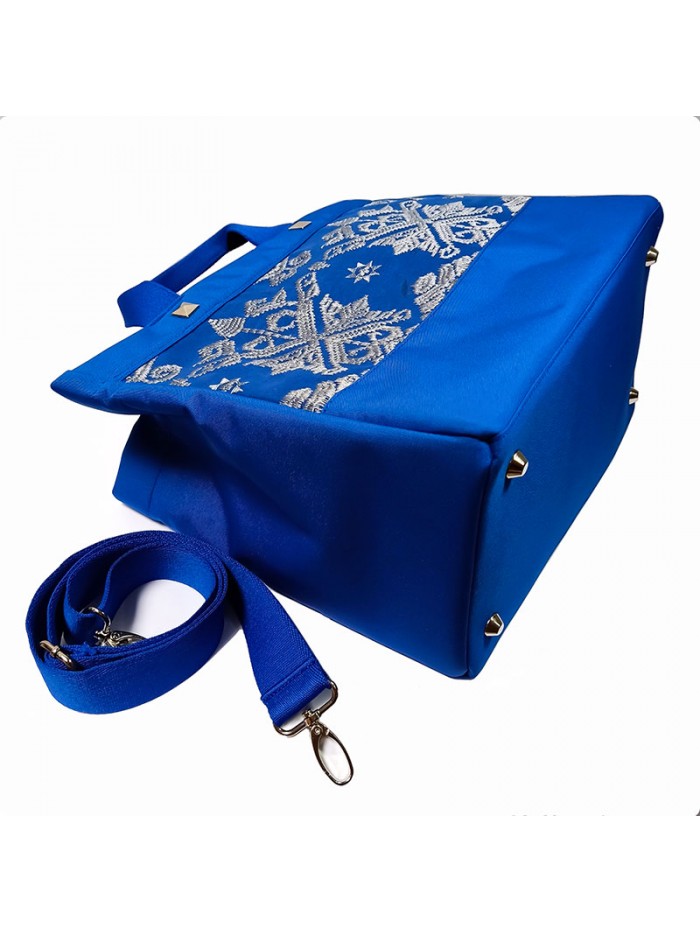 Salma Bag Bali Songket in Blue 4