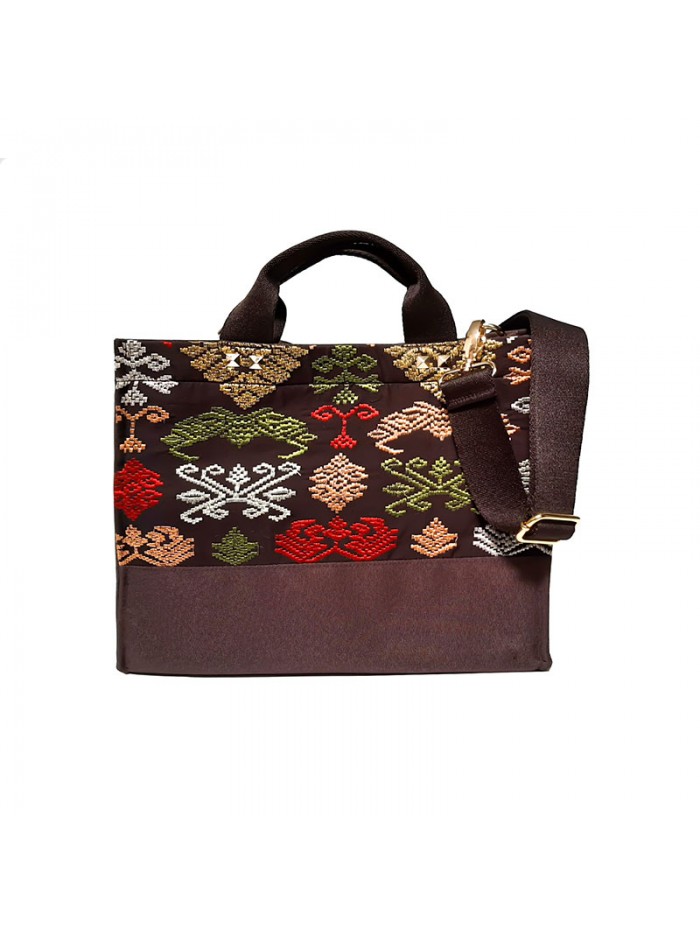 Salma Bag Bali Songket in Brown