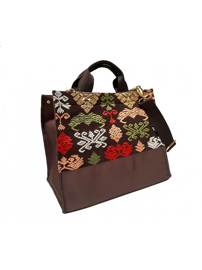 Salma Bag Bali Songket in Brown 2