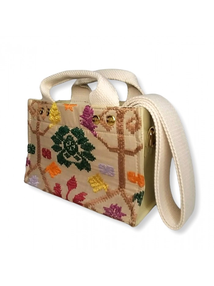 Salma Micro Bag Bali Songket in Beige variant 1 1