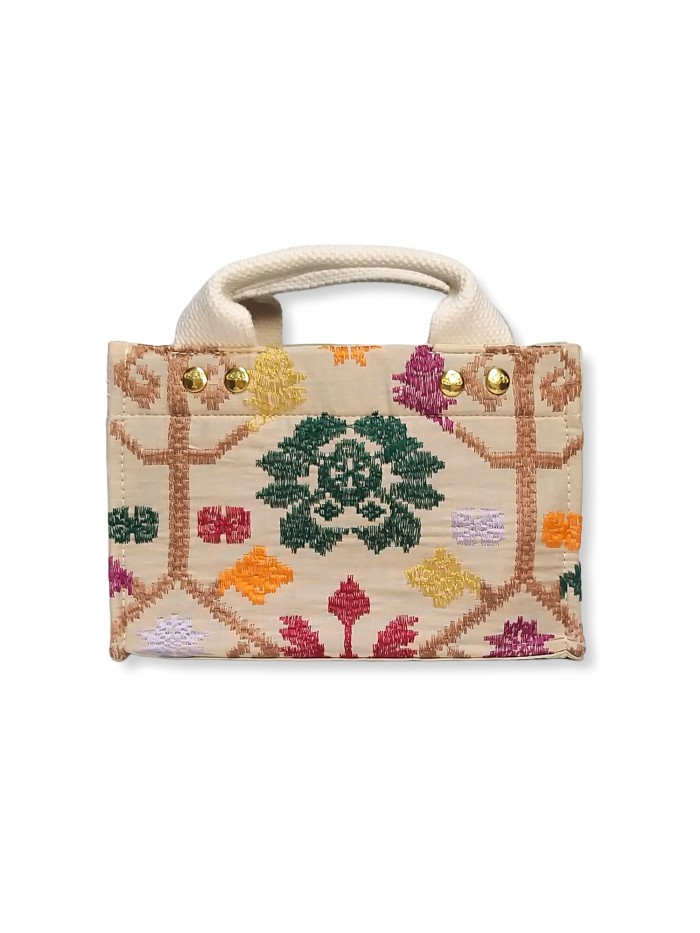 Salma Micro Bag Bali Songket in Beige variant 1 2