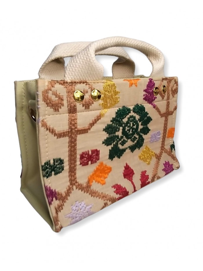 Salma Micro Bag Bali Songket in Beige variant 1 3