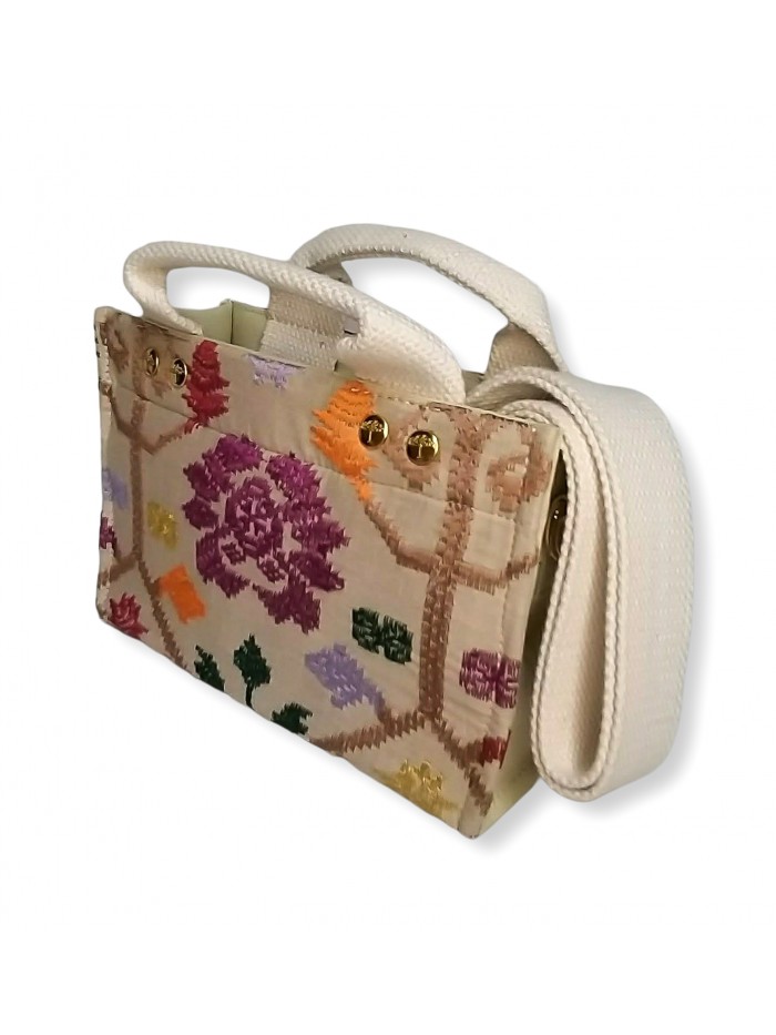 Salma Micro Bag Bali Songket in Beige variant 2 1