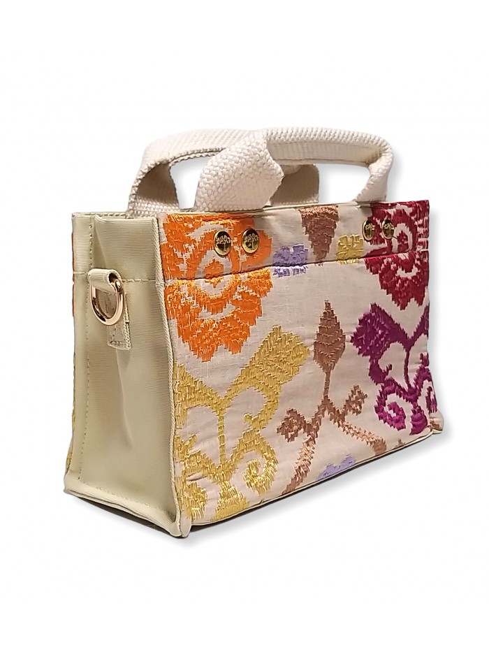 Salma Micro Bag Bali Songket in Beige variant 5 3