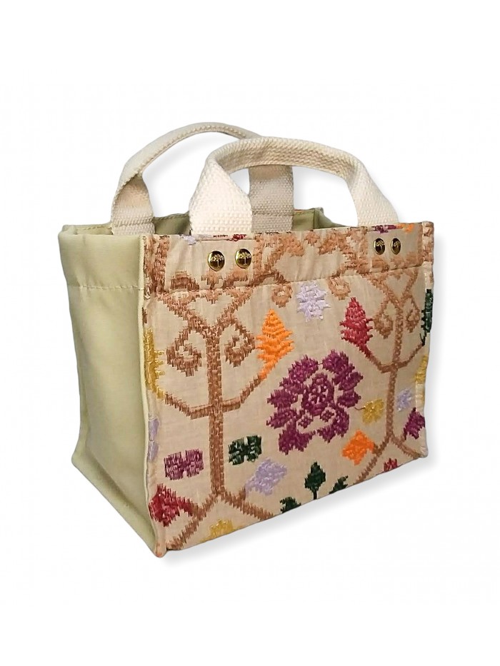 Salma Mini Bag Full Bali Songket in Beige variant 2 2