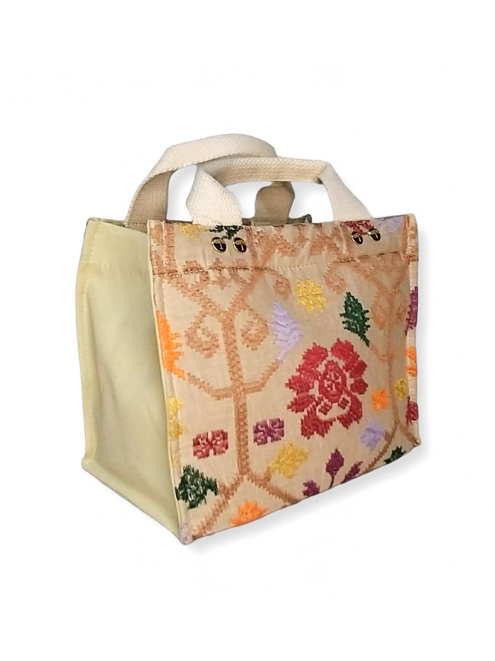 Salma Mini Bag Full Bali Songket in Beige variant 3 2