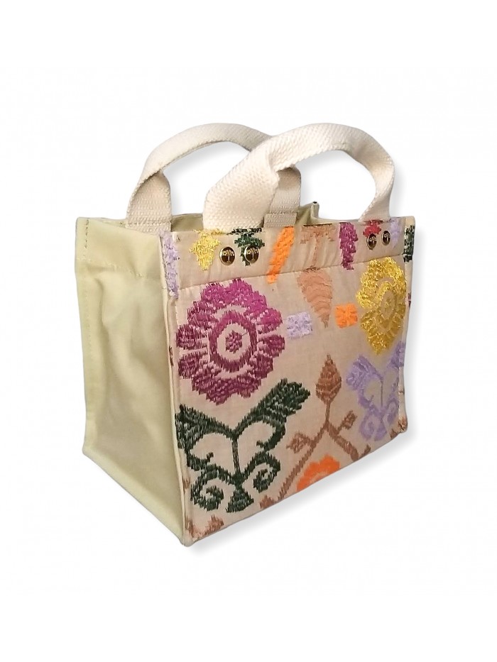 Salma Mini Bag Full Bali Songket in Beige variant 4 2