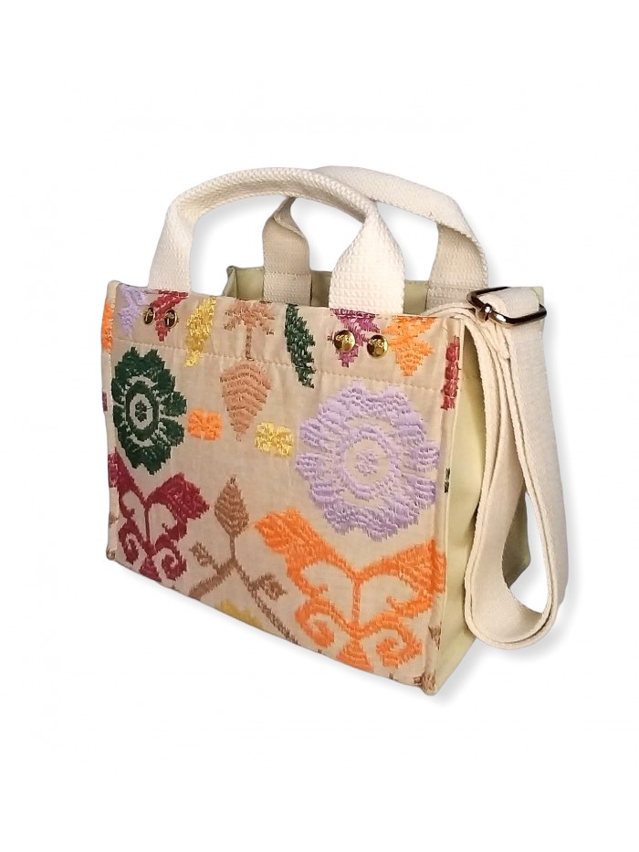 Salma Mini Bag Full Bali Songket in Beige variant 5