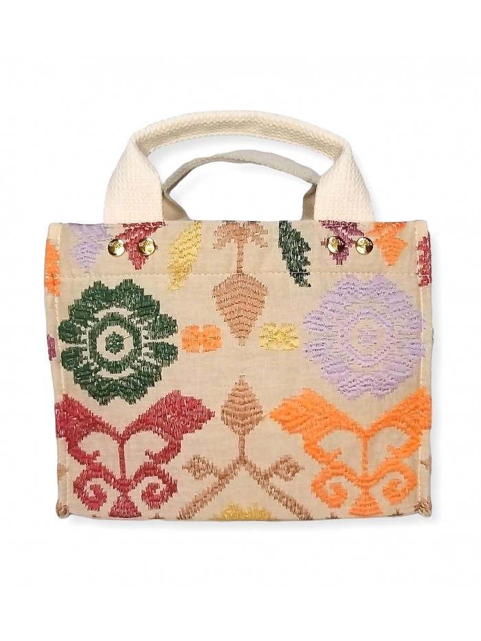 Salma Mini Bag Full Bali Songket in Beige variant 5 2