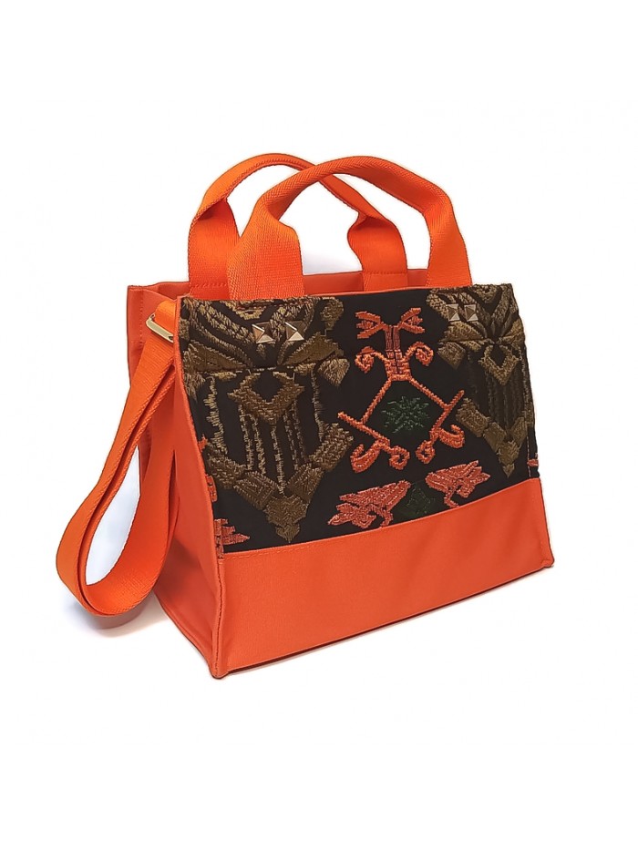 Salma Mini Bag Bali Songket in Orange variant 2