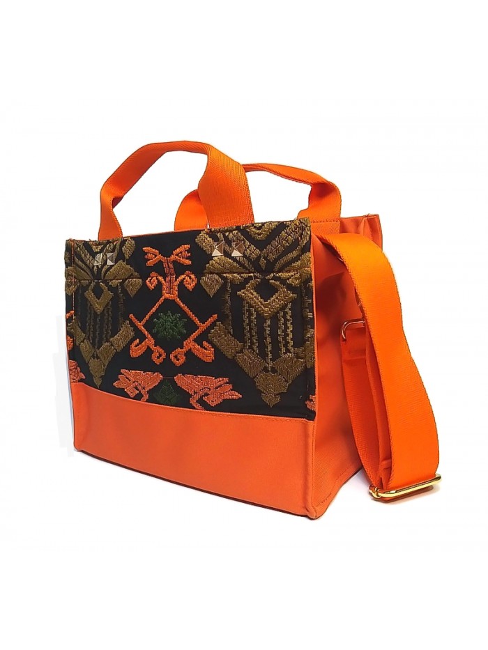 Salma Mini Bag Bali Songket in Orange variant 2 3