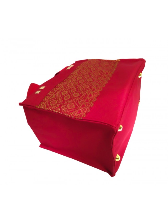 Salma Mini Bag Palembang Songket in Red 3