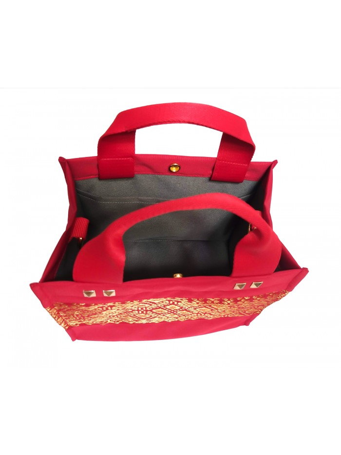 Salma Mini Bag Palembang Songket in Red 4