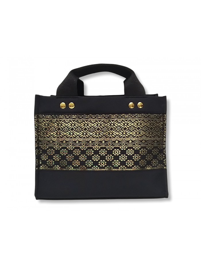 Salma Mini Bag Palembang Songket in Black variant 1 2