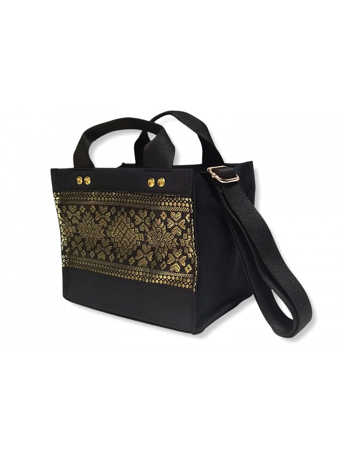 Salma Mini Bag Palembang Songket in Black variant 2 1